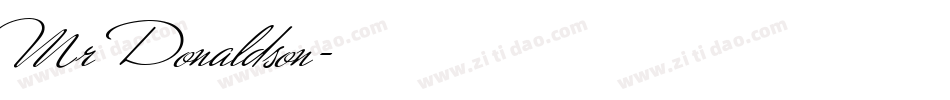 Mr Donaldson字体转换
